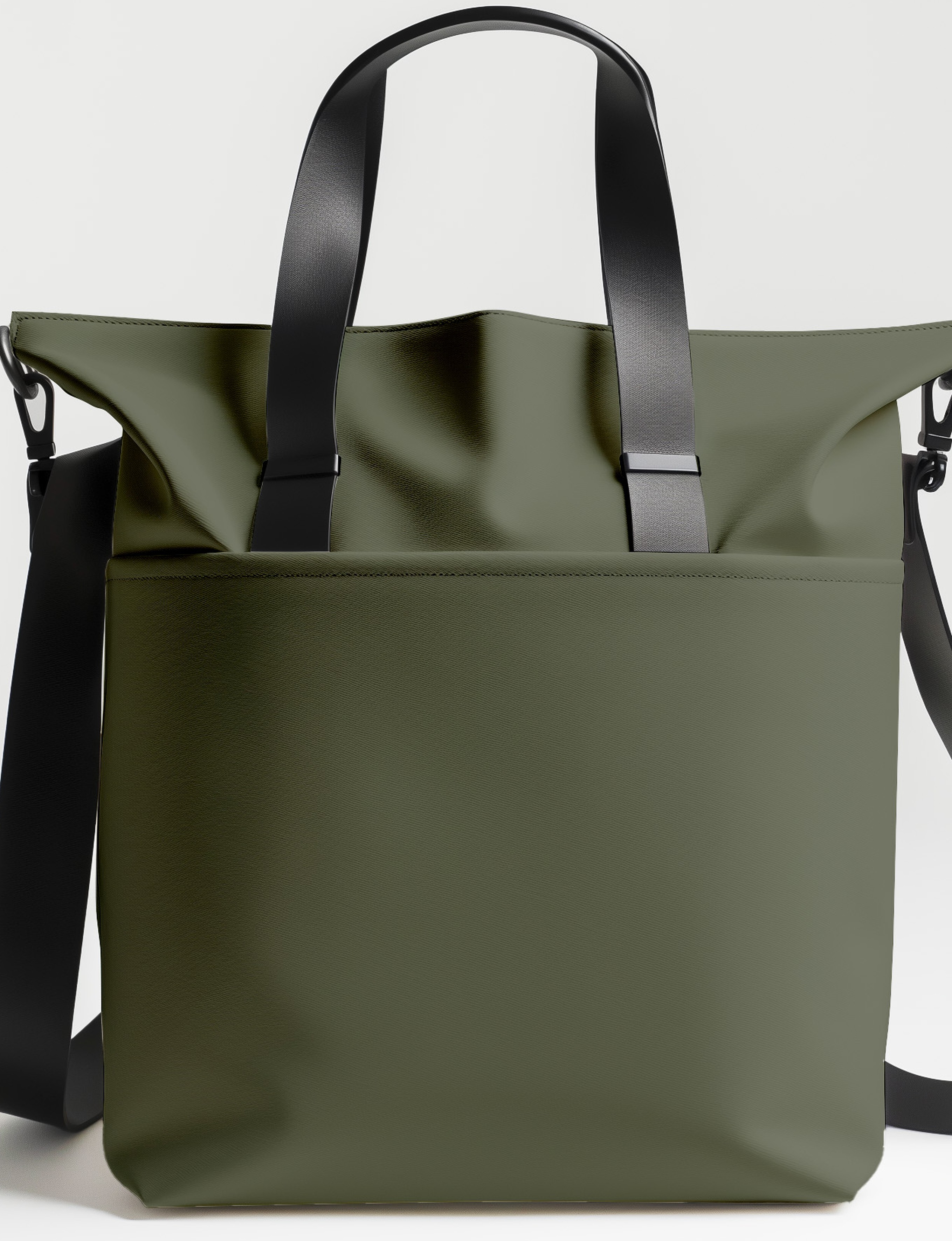 Sac Cabas Kaki Bicolore — détail